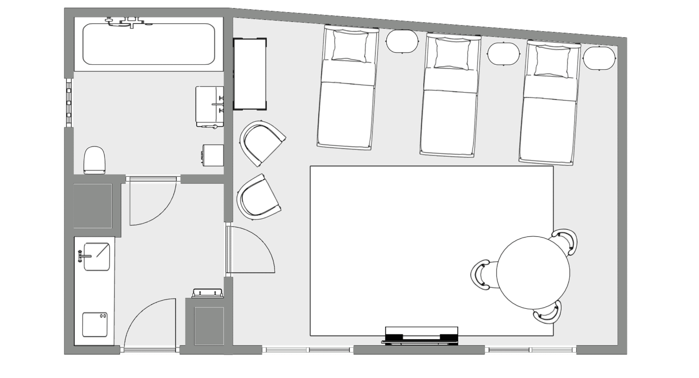 201-es apartman alaprajz